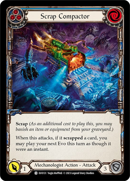 Scrap Compactor (Blue) [EVO131] (Bright Lights) | Pegasus Games WI