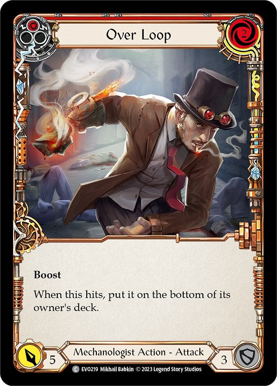 Over Loop (Red) [EVO219] (Bright Lights)  Rainbow Foil | Pegasus Games WI