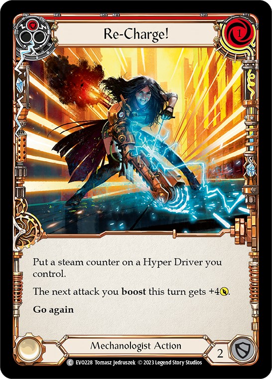 Re-Charge! (Red) [EVO228] (Bright Lights)  Rainbow Foil | Pegasus Games WI