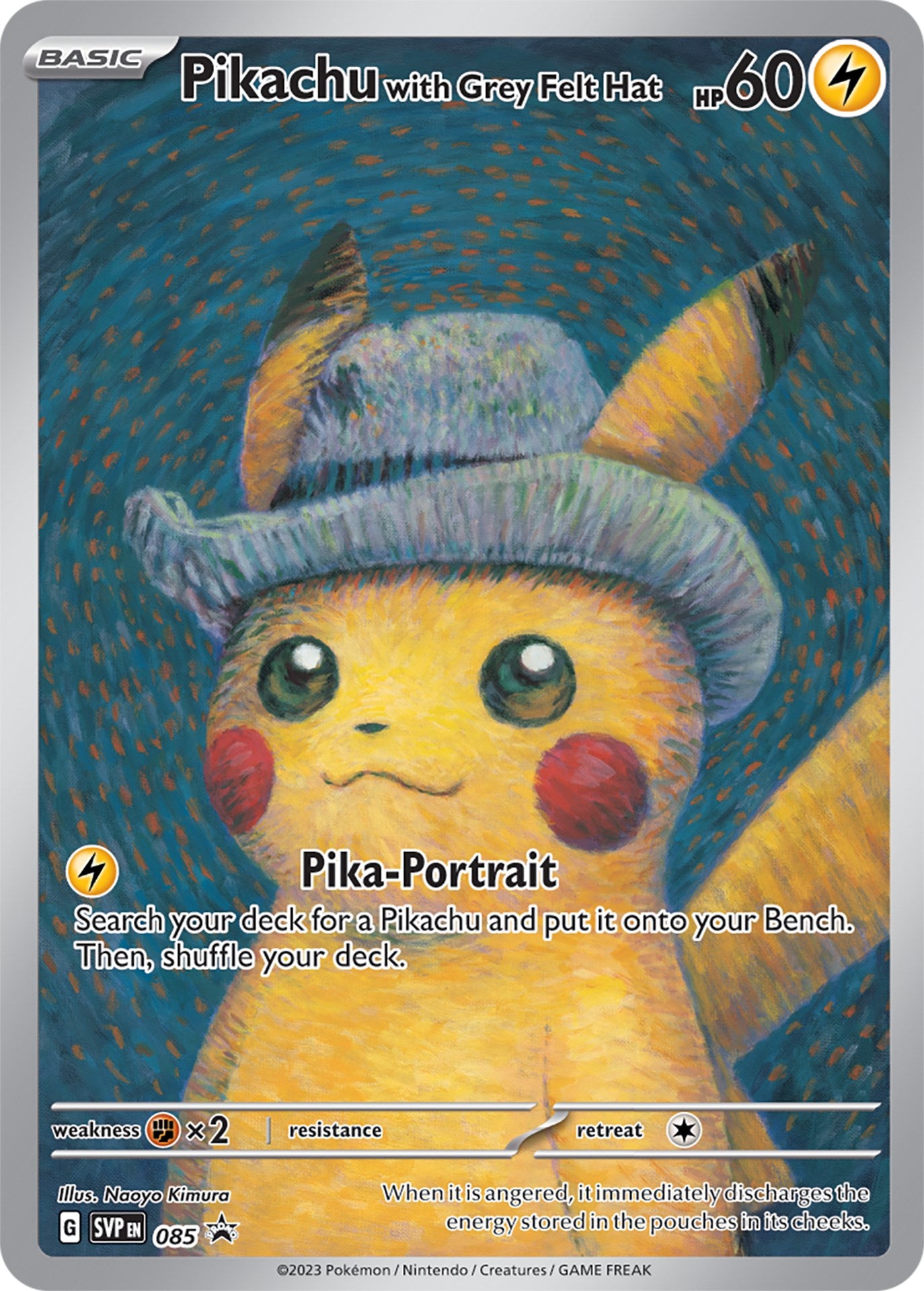 Pikachu with Grey Felt Hat (085) [Scarlet & Violet: Black Star Promos] | Pegasus Games WI