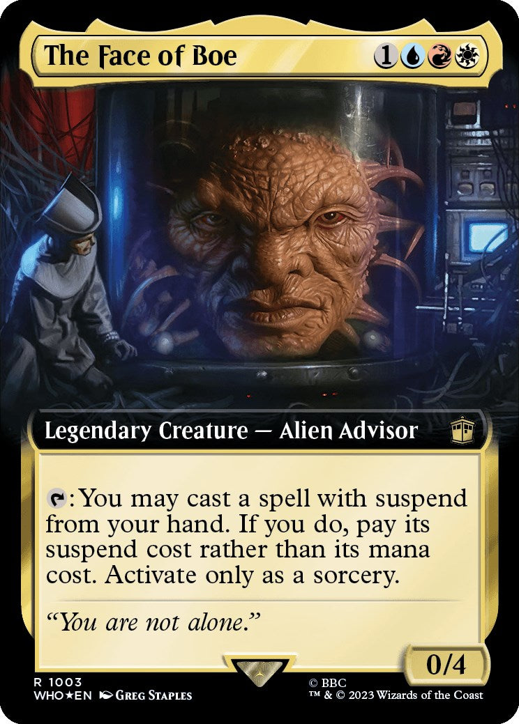 The Face of Boe (Extended Art) (Surge Foil) [Doctor Who] | Pegasus Games WI