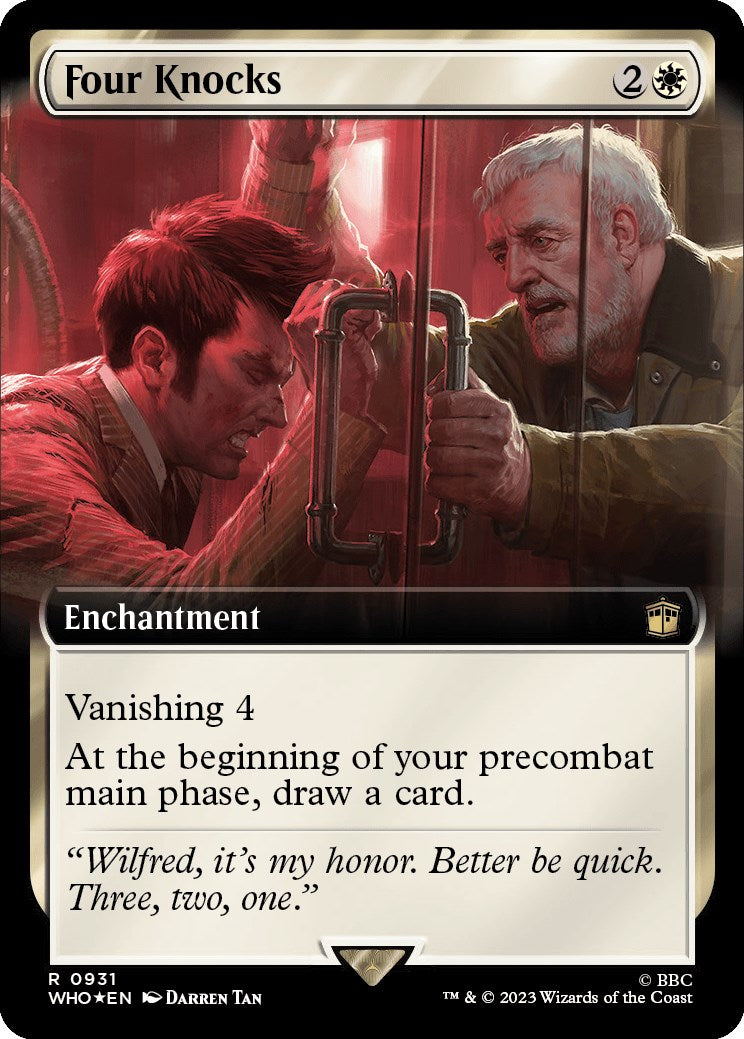 Four Knocks (Extended Art) (Surge Foil) [Doctor Who] | Pegasus Games WI