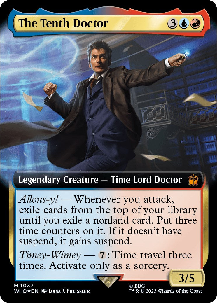 The Tenth Doctor (Extended Art) (Surge Foil) [Doctor Who] | Pegasus Games WI