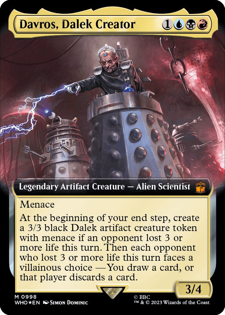 Davros, Dalek Creator (Extended Art) (Surge Foil) [Doctor Who] | Pegasus Games WI