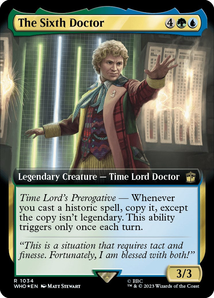 The Sixth Doctor (Extended Art) (Surge Foil) [Doctor Who] | Pegasus Games WI