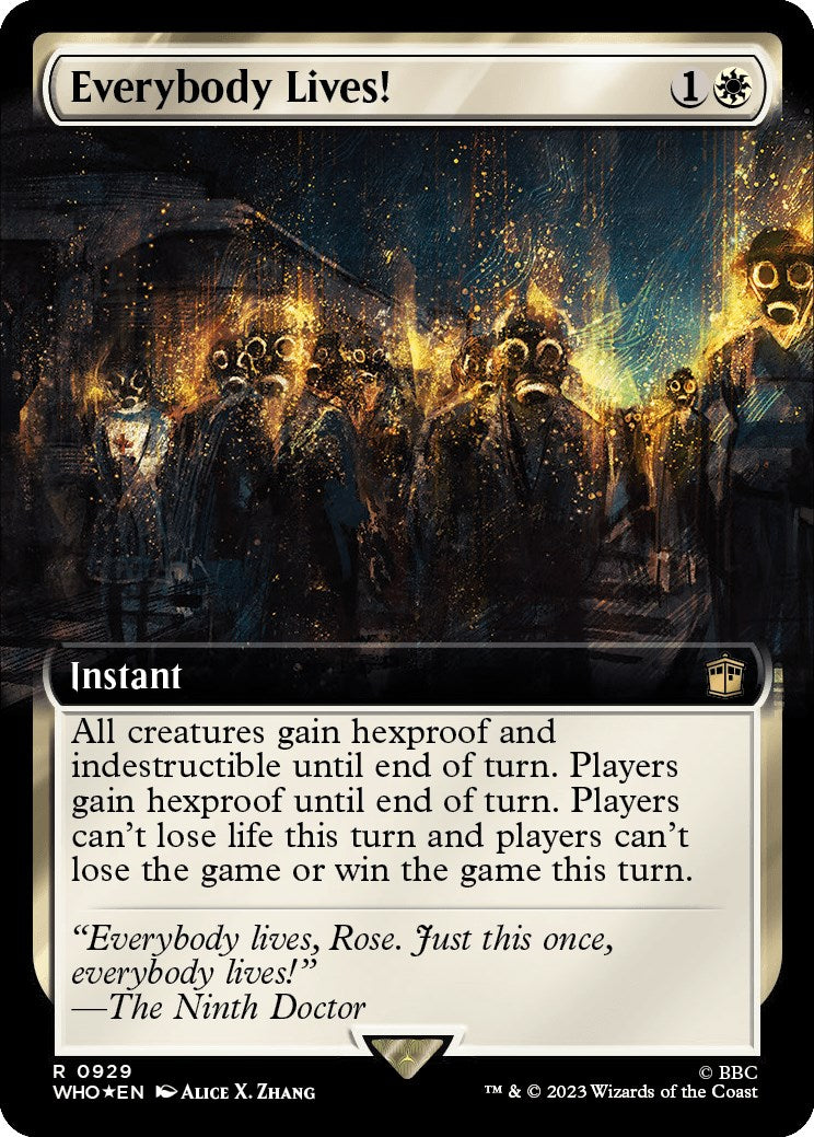 Everybody Lives! (Extended Art) (Surge Foil) [Doctor Who] | Pegasus Games WI