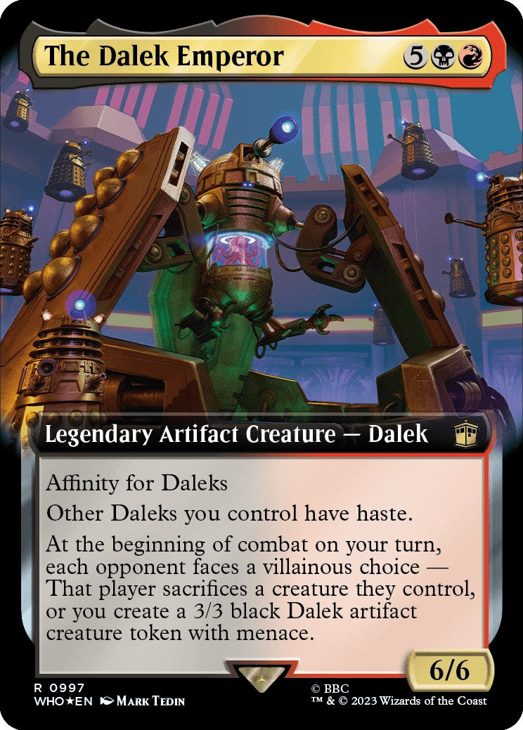 The Dalek Emperor (Extended Art) (Surge Foil) [Doctor Who] | Pegasus Games WI