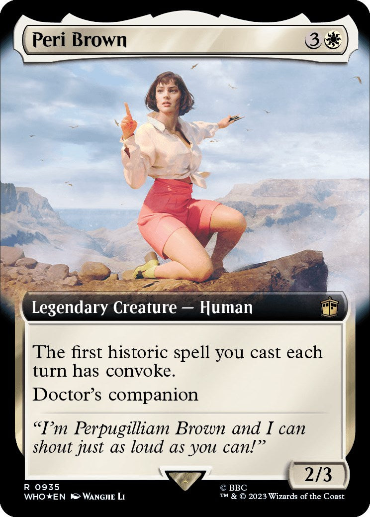 Peri Brown (Extended Art) (Surge Foil) [Doctor Who] | Pegasus Games WI