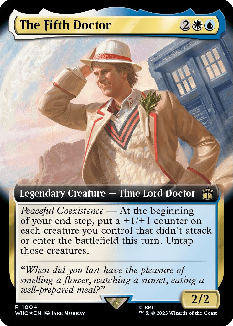 The Fifth Doctor (Extended Art) (Surge Foil) [Doctor Who] | Pegasus Games WI