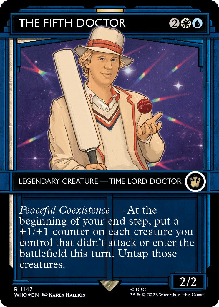 The Fifth Doctor (Showcase) (Surge Foil) [Doctor Who] | Pegasus Games WI