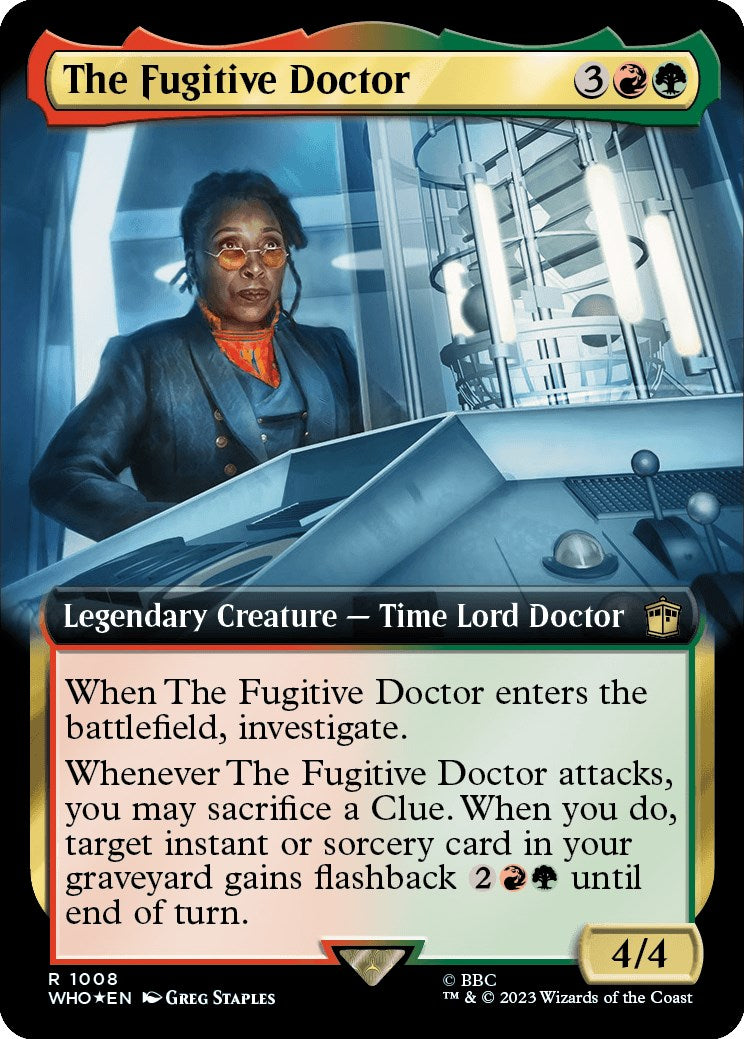 The Fugitive Doctor (Extended Art) (Surge Foil) [Doctor Who] | Pegasus Games WI