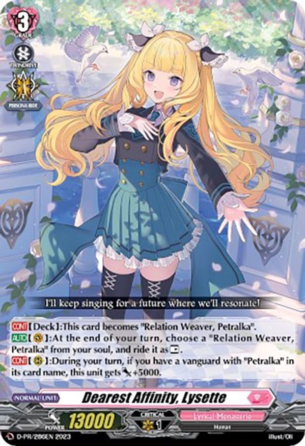 Dearest Affinity, Lysette (D-PR/286) [D Promo Cards] | Pegasus Games WI