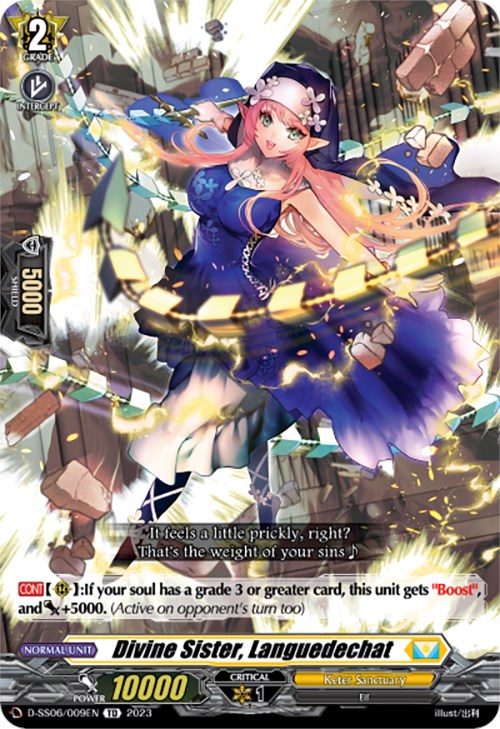 Divine Sister, Languedechat (D-SS06/009EN) [Trial Deck 6: Resonance of Thunder Dragon] | Pegasus Games WI