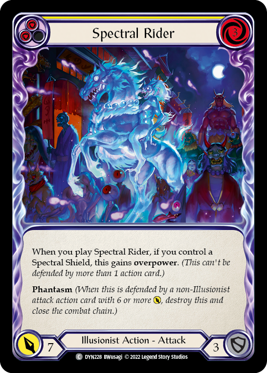 Spectral Rider (Yellow) [DYN228] (Dynasty) | Pegasus Games WI
