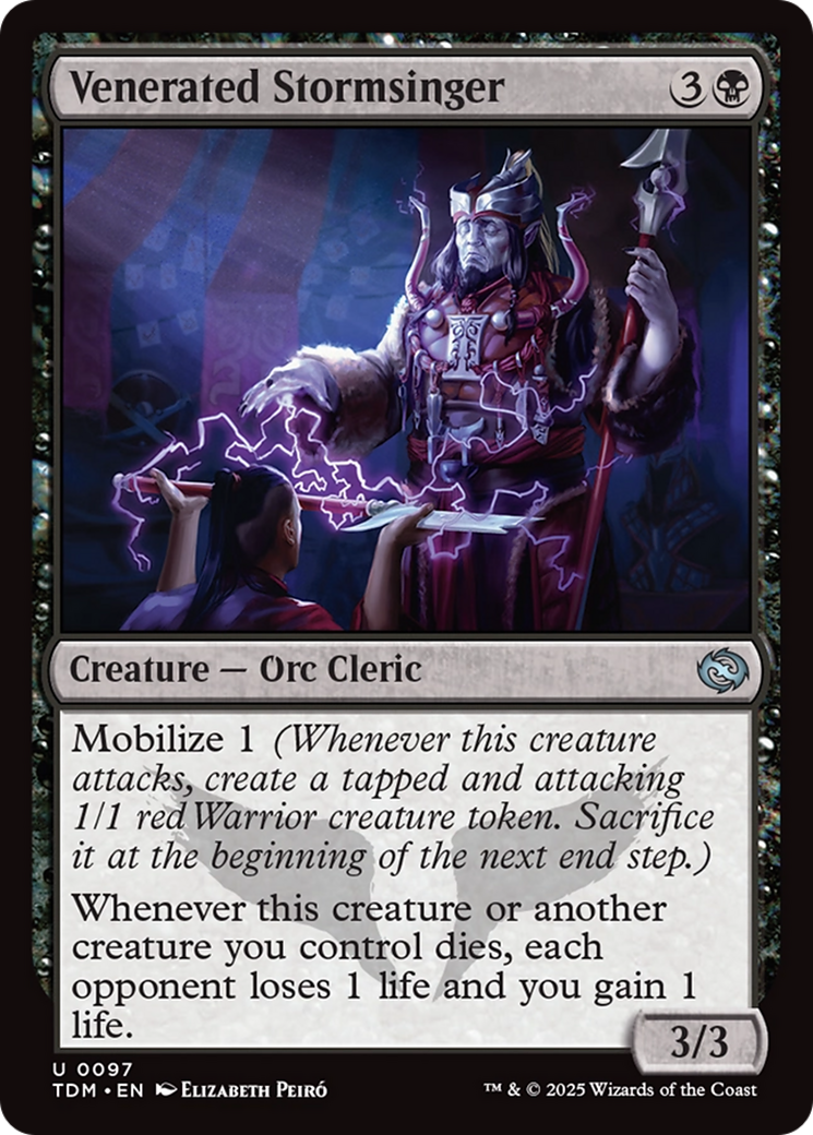 Venerated Stormsinger [Tarkir: Dragonstorm] | Pegasus Games WI