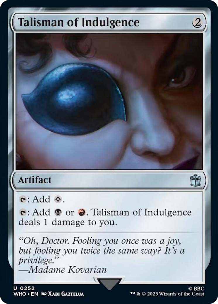 Talisman of Indulgence [Doctor Who] | Pegasus Games WI