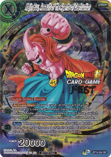 Majin Buu, Assault of the Agents of Destruction (Card Game Fest 2022) (BT13-034) [Tournament Promotion Cards] | Pegasus Games WI