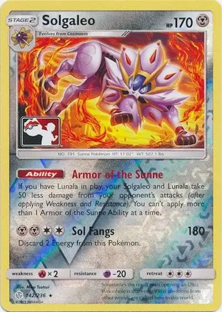 Solgaleo (142/236) [League & Championship Cards] | Pegasus Games WI