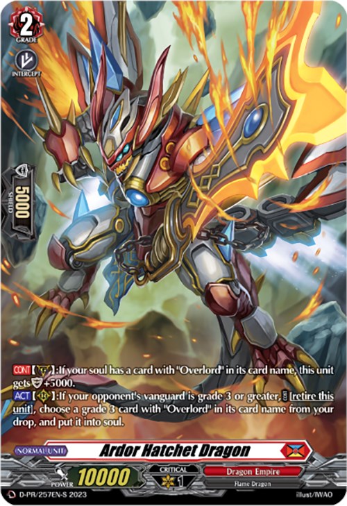 Ardor Hatchet Dragon (Foil) (D-PR/257EN-S) [Promo Cards] | Pegasus Games WI