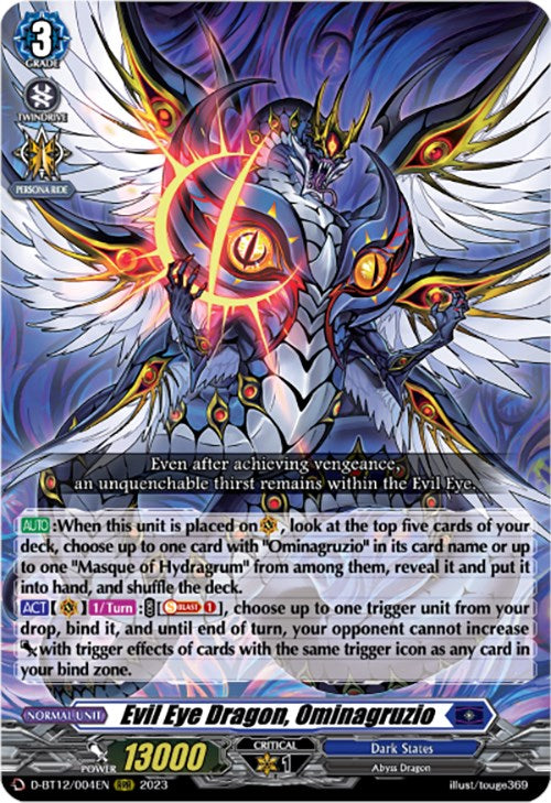 Evil Eye Dragon, Ominagruzio (D-BT12/004EN) [Evenfall Onslaught] | Pegasus Games WI