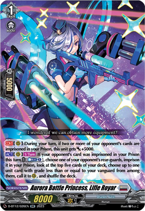 Aurora Battle Princess, Lifle Royar (D-BT12/026EN) [Evenfall Onslaught] | Pegasus Games WI