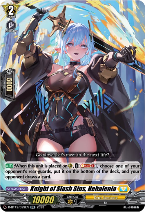 Knight of Slash Sins, Nehalenia (D-BT12/029EN) [Evenfall Onslaught] | Pegasus Games WI