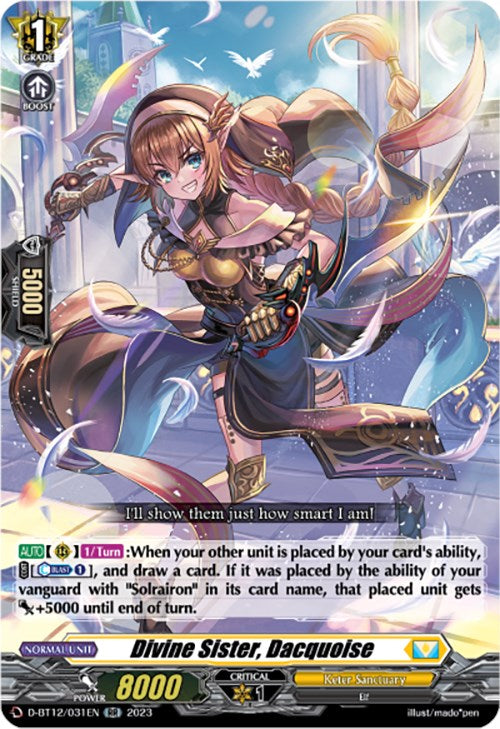 Divine Sister, Dacquoise (D-BT12/031EN) [Evenfall Onslaught] | Pegasus Games WI