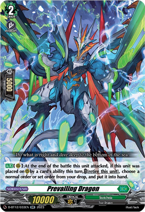 Prevailing Dragon (D-BT12/033EN) [Evenfall Onslaught] | Pegasus Games WI