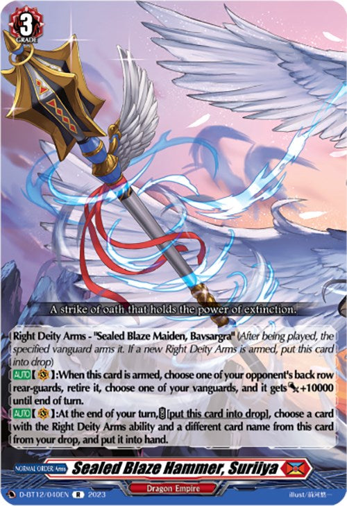 Sealed Blaze Hammer, Suriiya (D-BT12/040EN) [Evenfall Onslaught] | Pegasus Games WI