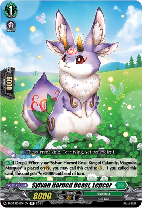 Sylvan Horned Beast, Lepcor (D-BT12/054EN) [Evenfall Onslaught] | Pegasus Games WI