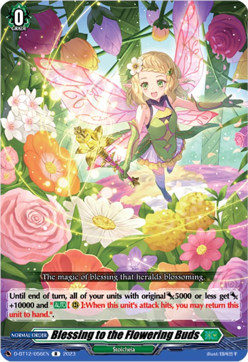 Blessing to the Flowering Buds (D-BT12/056EN) [Evenfall Onslaught] | Pegasus Games WI