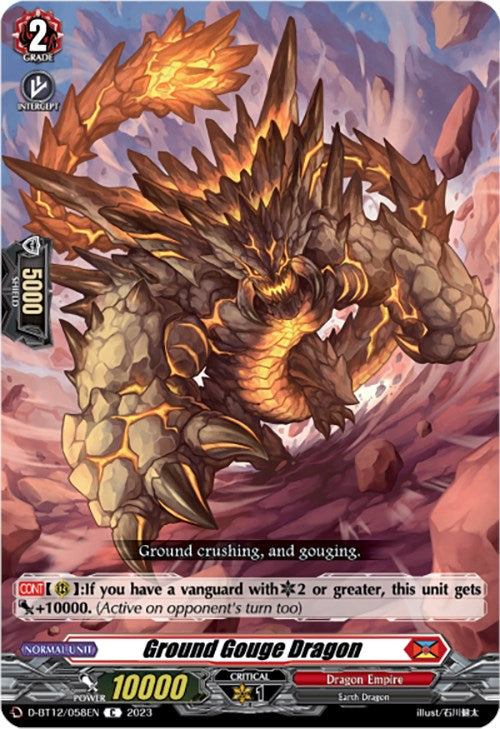 Ground Gouge Dragon (D-BT12/058EN) [Evenfall Onslaught] | Pegasus Games WI