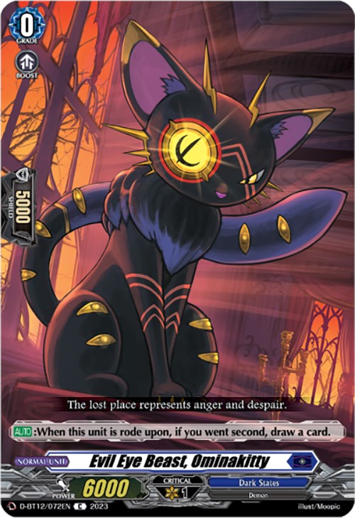 Evil Eye Beast, Ominakitty (D-BT12/072EN) [Evenfall Onslaught] | Pegasus Games WI