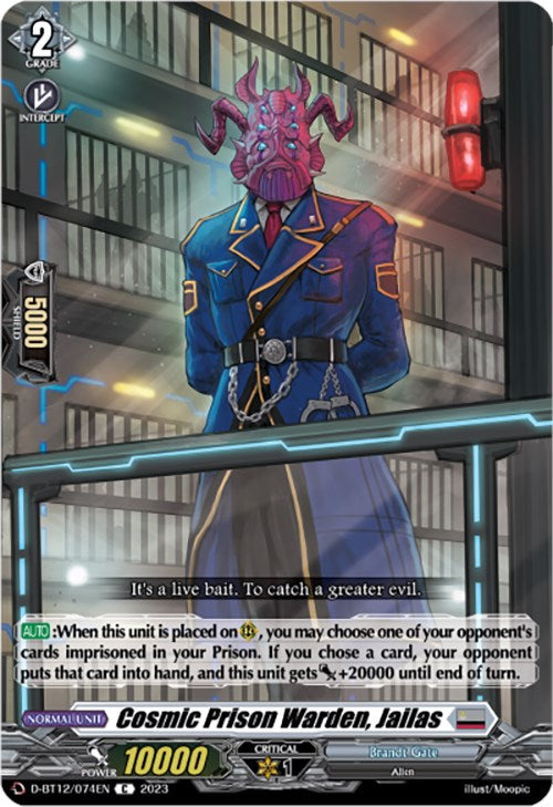 Cosmic Prison Warden, Jailas (D-BT12/074EN) [Evenfall Onslaught] | Pegasus Games WI