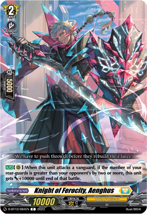 Knight of Ferocity, Aenghus (D-BT12/084EN) [Evenfall Onslaught] | Pegasus Games WI