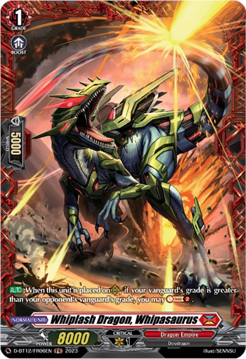 Whiplash Dragon, Whipasaurus (D-BT12/FR06EN) [Evenfall Onslaught] | Pegasus Games WI