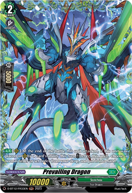 Prevailing Dragon (D-BT12/FR33EN) [Evenfall Onslaught] | Pegasus Games WI