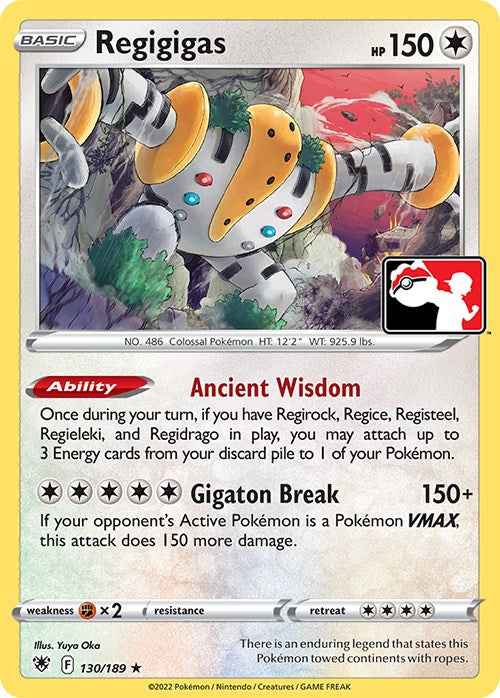 Regigigas (130/189) [Prize Pack Series Three] | Pegasus Games WI