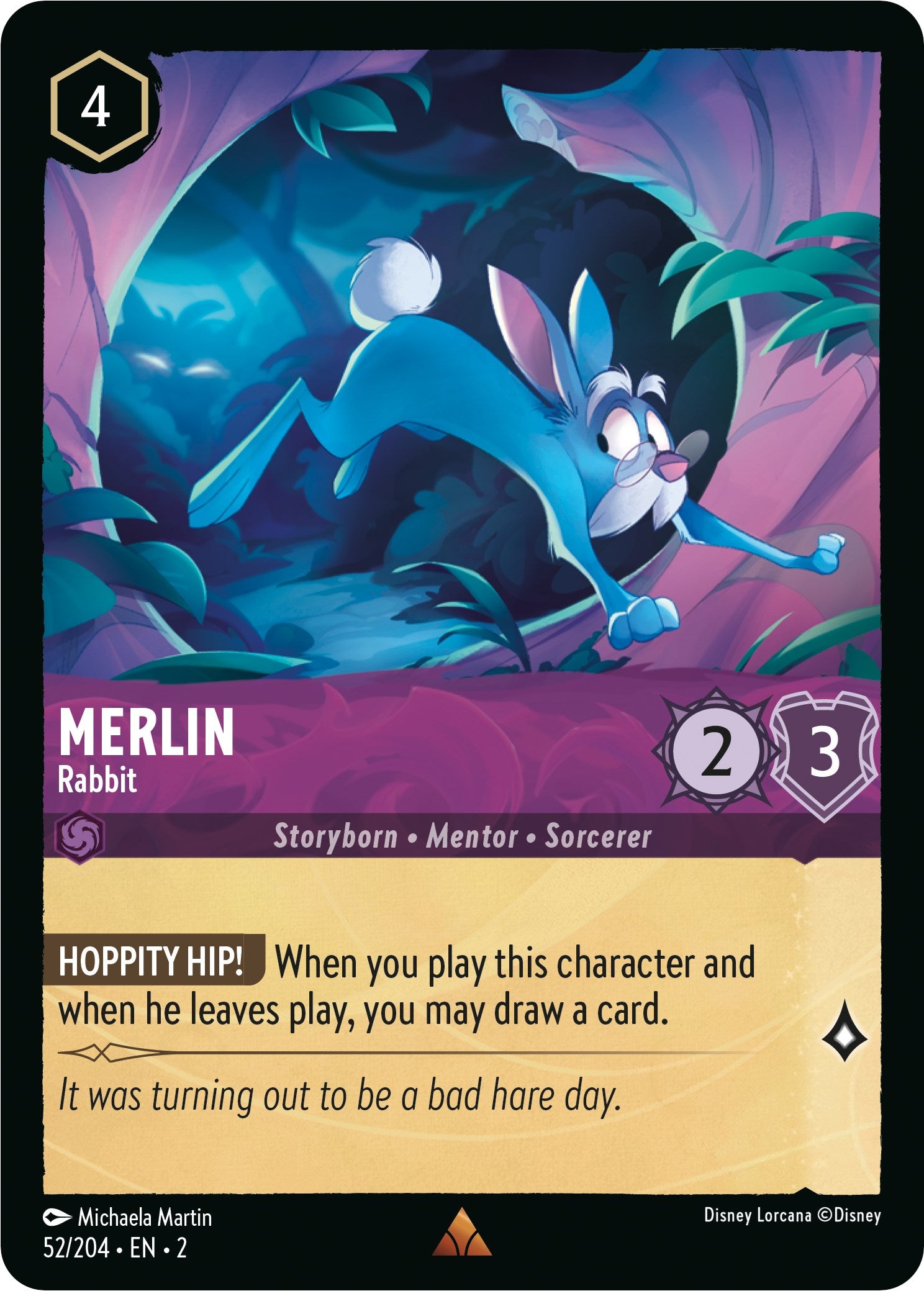 Merlin - Rabbit (52/204) [Rise of the Floodborn] | Pegasus Games WI