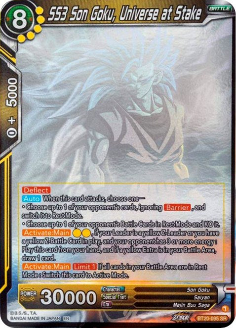 SS3 Son Goku, Universe at Stake (Hologram) (BT20-095) [Power Absorbed] | Pegasus Games WI