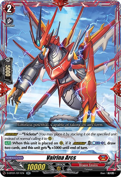 Vairina Arcs (D-BT01/011EN) [Genesis of the Five Greats] | Pegasus Games WI