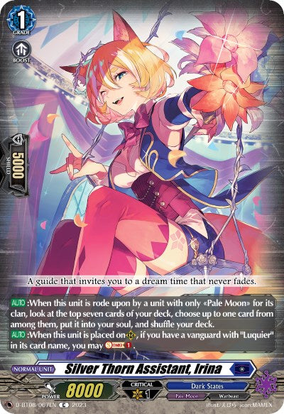 Silver Thorn Assistant, Irina (D-BT08/067EN) [Minerva Rising] | Pegasus Games WI