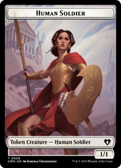 Human Soldier // Elemental (0025) Double-Sided Token [Commander Masters Tokens] | Pegasus Games WI