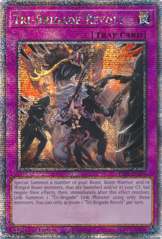 Tri-Brigade Revolt [RA01-EN079] Quarter Century Secret Rare | Pegasus Games WI