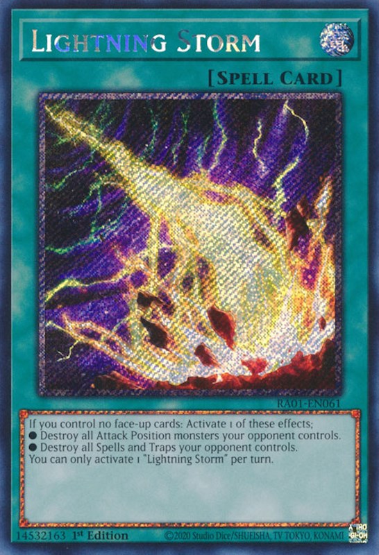 Lightning Storm [RA01-EN061] Platinum Secret Rare | Pegasus Games WI