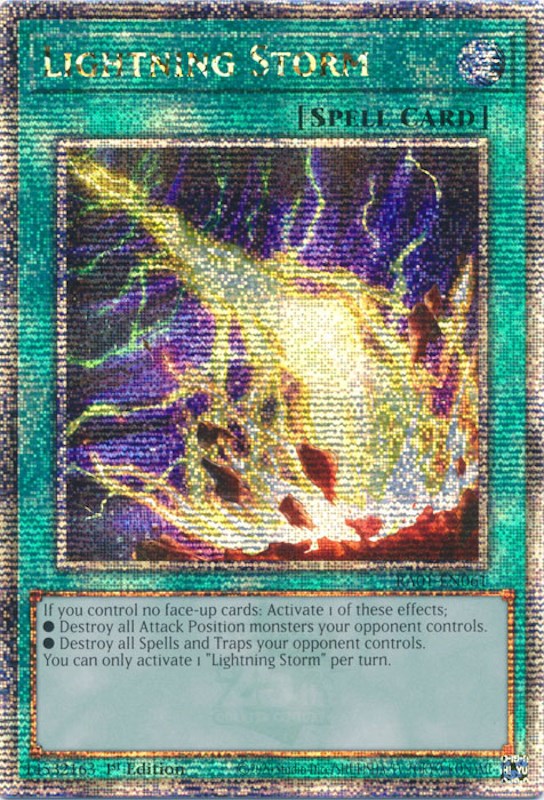 Lightning Storm [RA01-EN061] Quarter Century Secret Rare | Pegasus Games WI