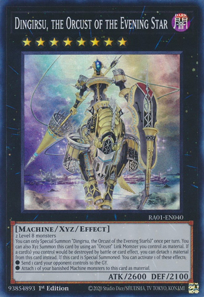 Dingirsu, the Orcust of the Evening Star [RA01-EN040] Super Rare | Pegasus Games WI