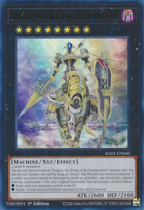 Dingirsu, the Orcust of the Evening Star [RA01-EN040] Ultra Rare | Pegasus Games WI