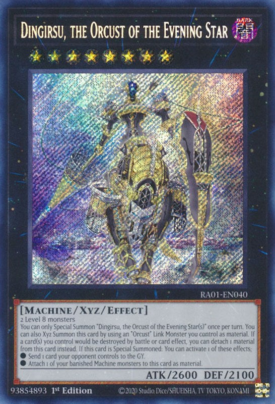 Dingirsu, the Orcust of the Evening Star [RA01-EN040] Secret Rare | Pegasus Games WI