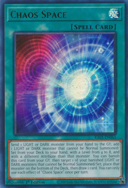 Chaos Space [RA01-EN065] Ultra Rare | Pegasus Games WI